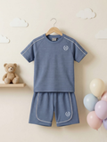Kids Premium Cotton Nicker Suit (Blue)