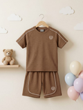 Kids Premium Cotton Nicker Suit (Brown)