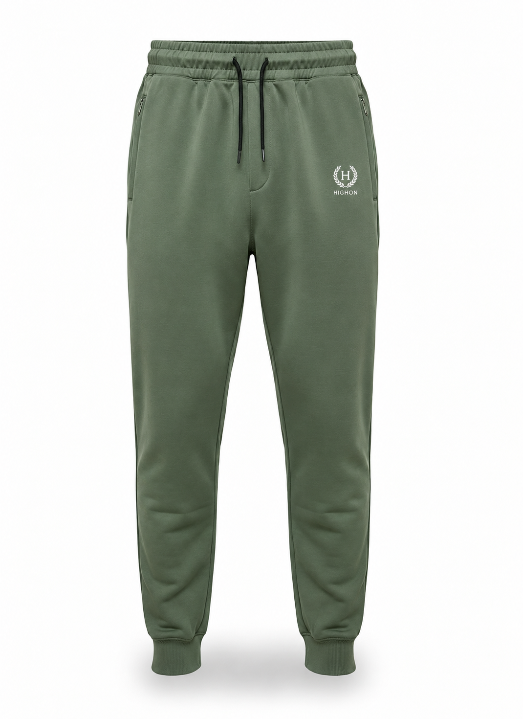 Highon Men’s Olive Green Casual Trouser – Premium Fit