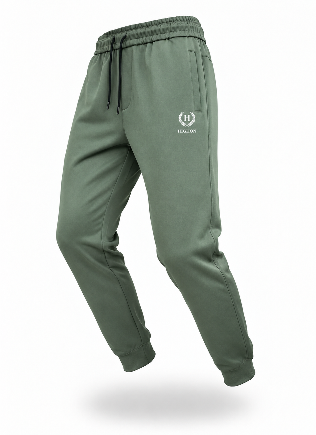 Highon Men’s Olive Green Casual Trouser – Premium Fit