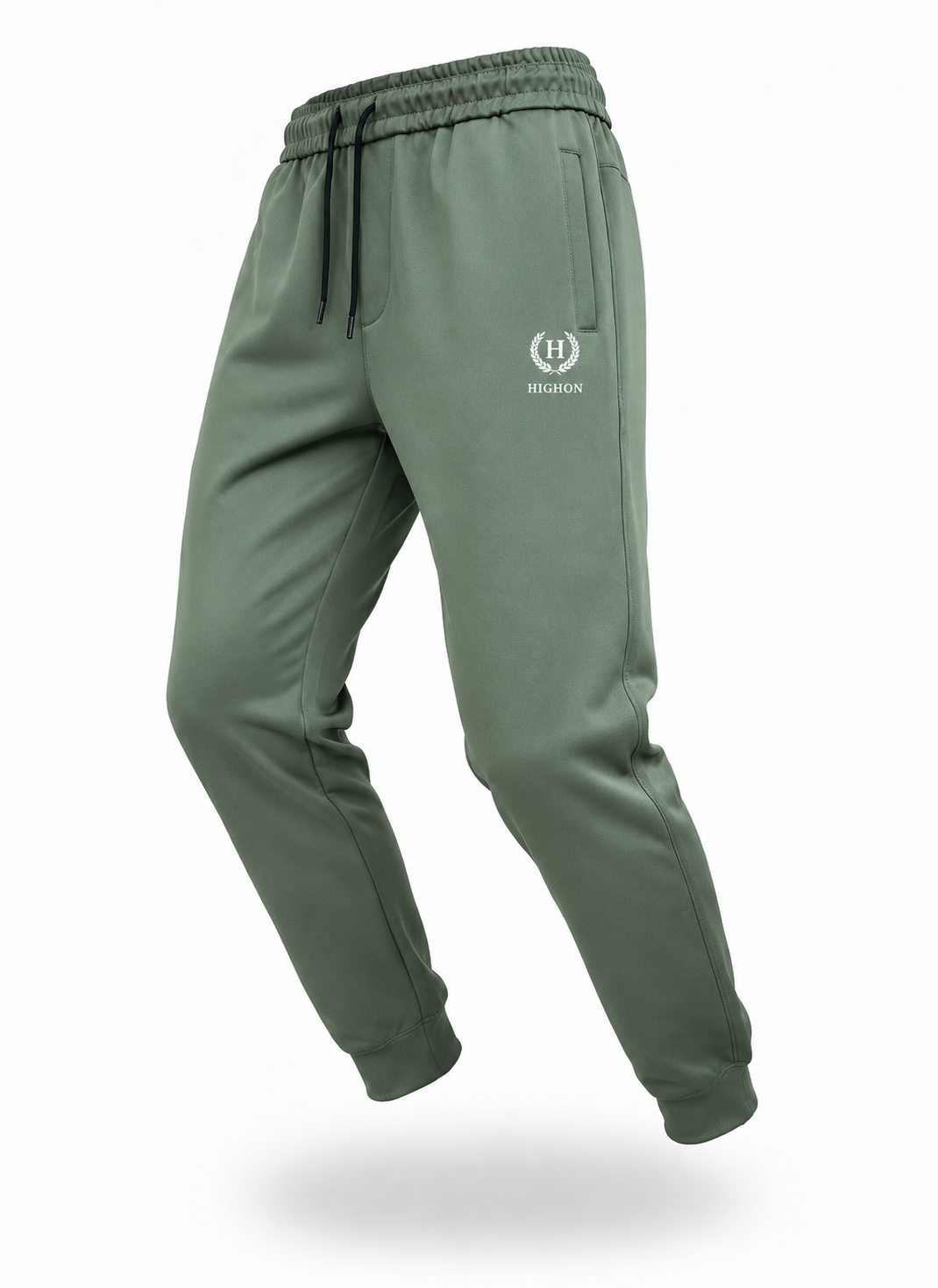 Highon Men’s Olive Green Casual Trouser – Premium Fit